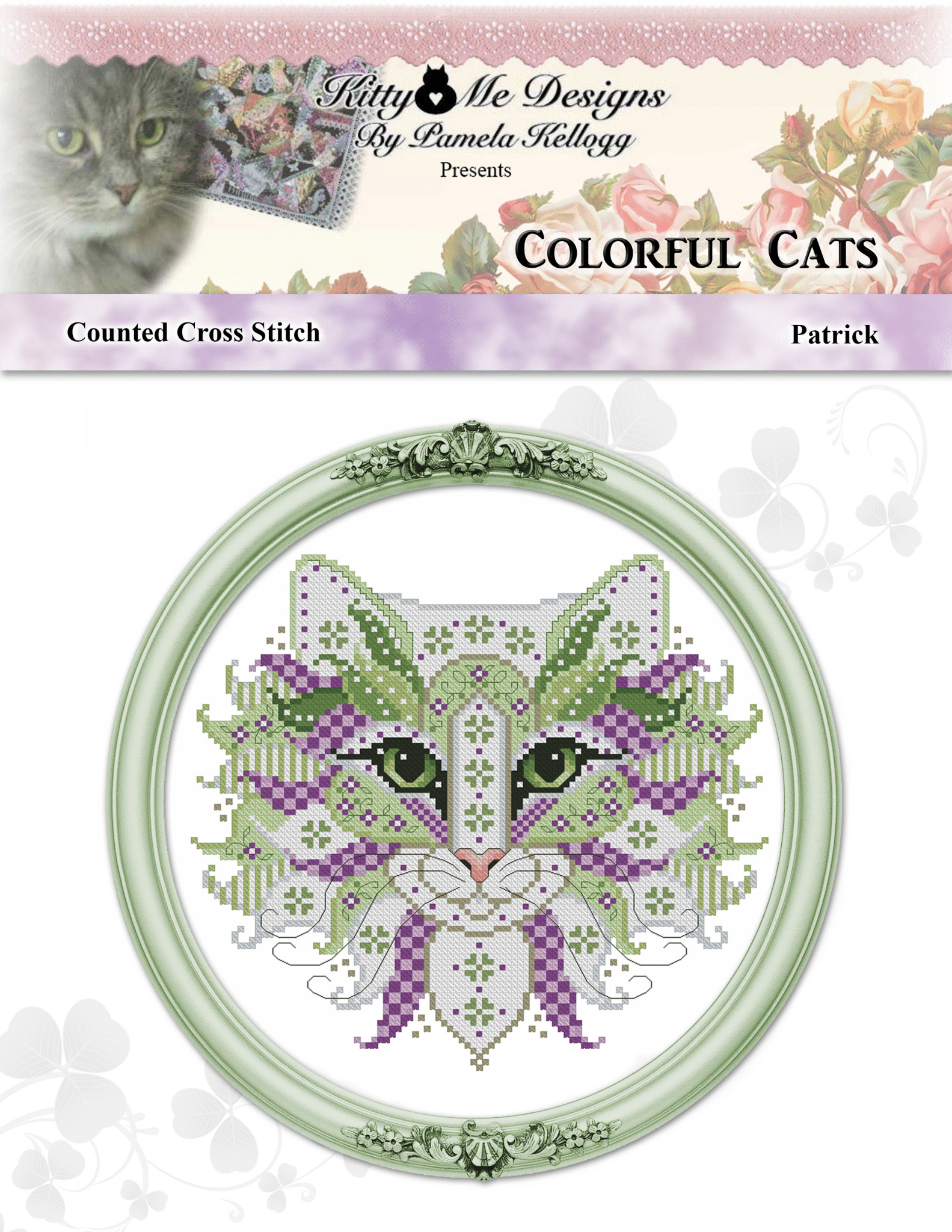 Colorful Cats - Patrick - Cross Stitch Pattern
