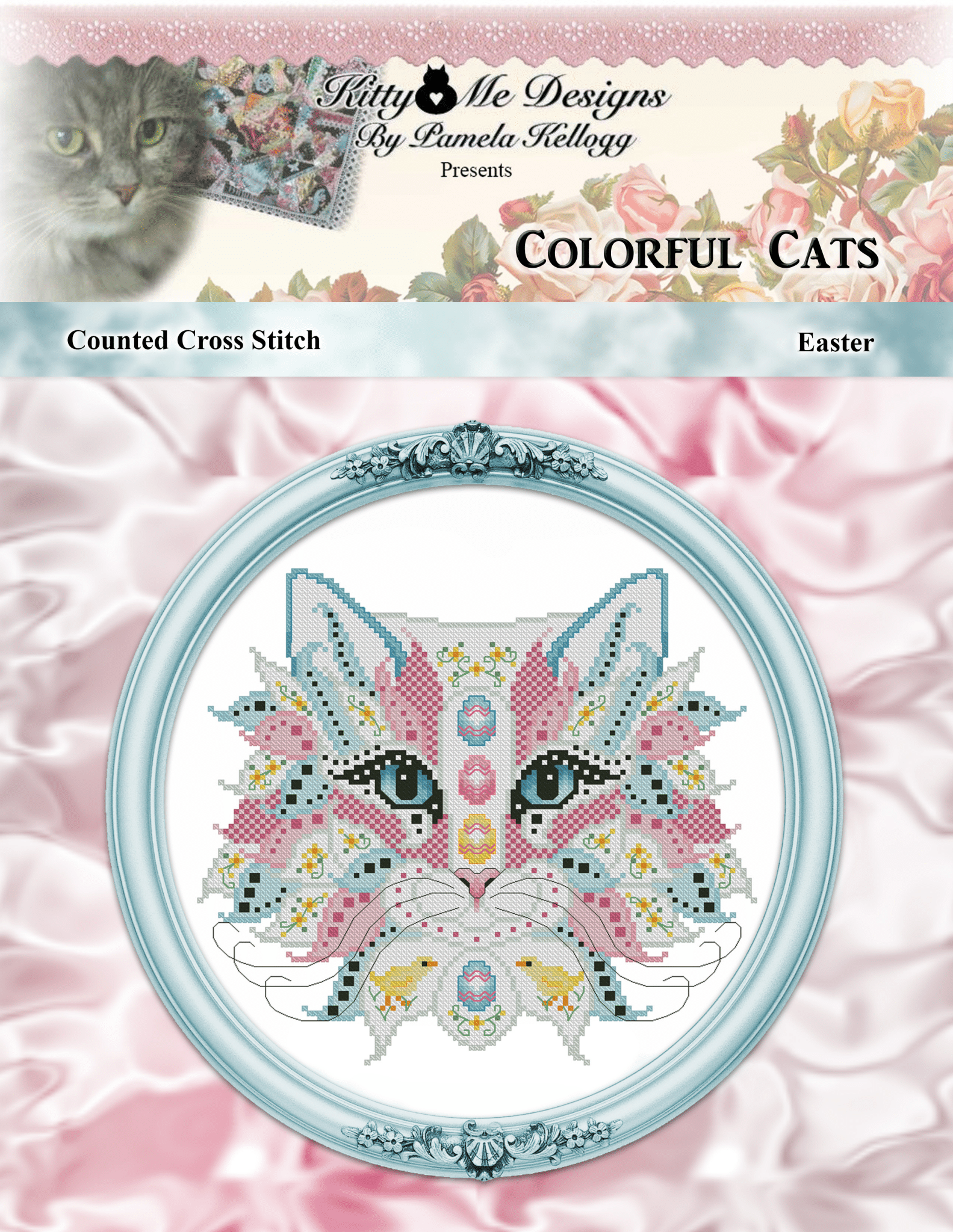 Colorful Cats - Easter - Cross Stitch Pattern