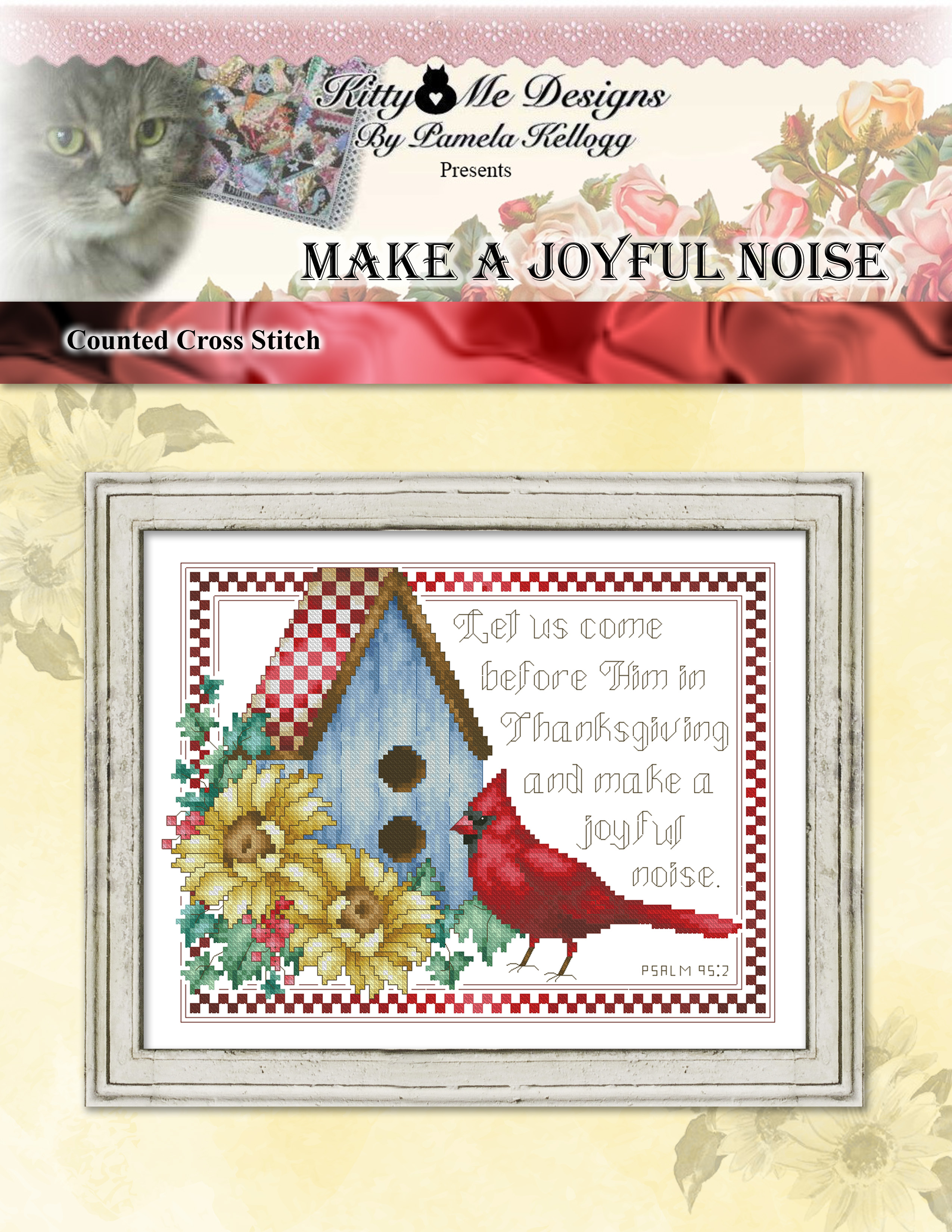 Make a Joyful Noise - Christian Cross Stitch Pattern