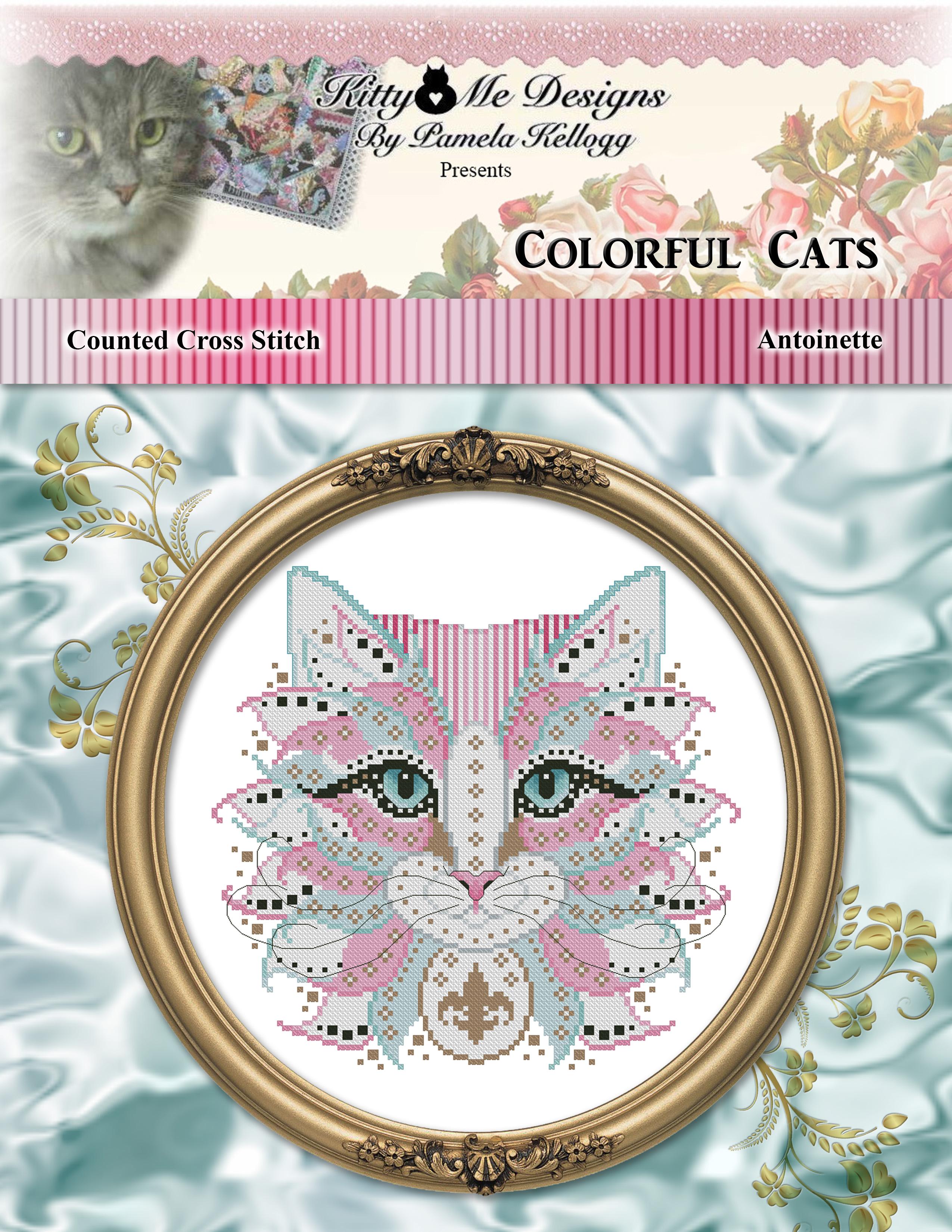 Colorful Cats - Antoinette - Cross Stitch Pattern