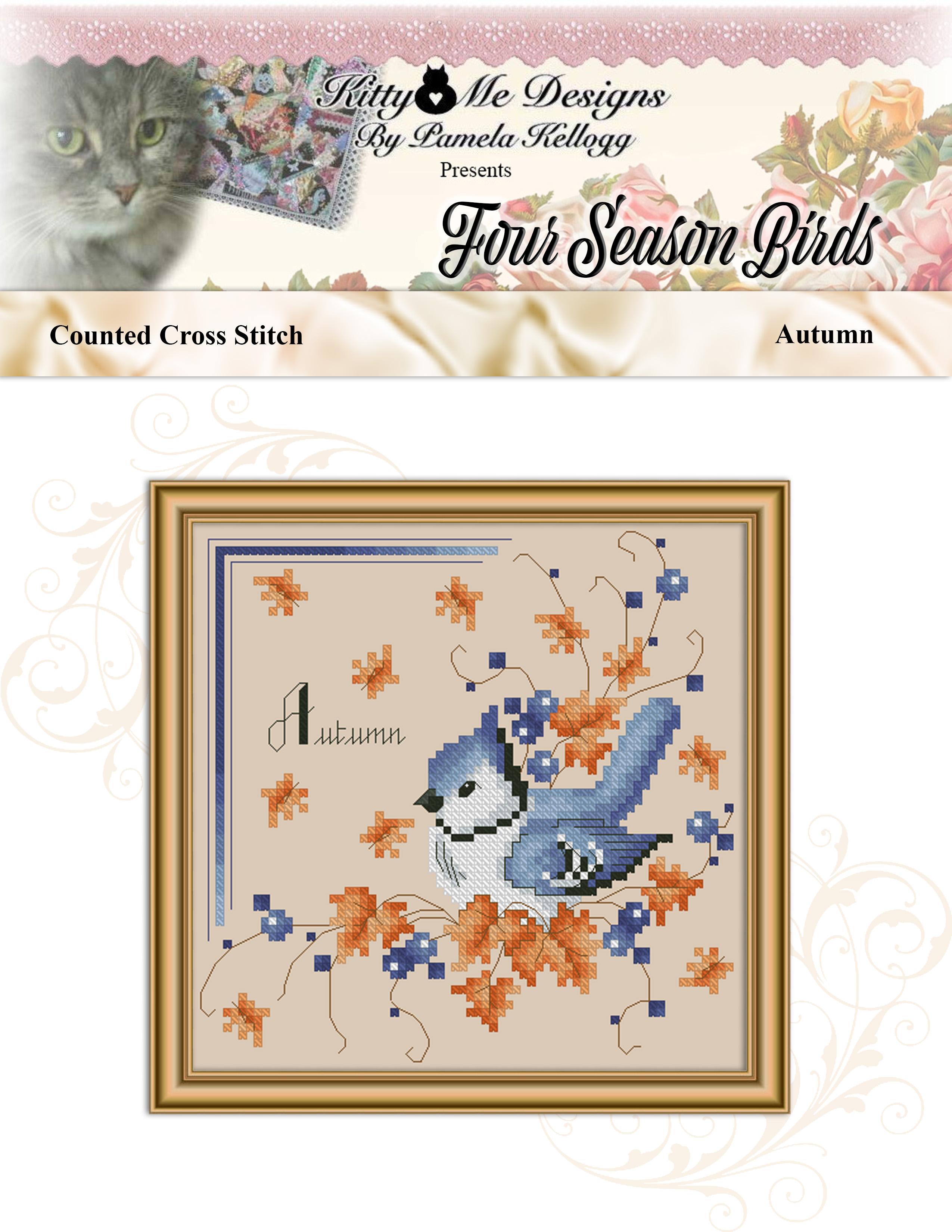 Four Seasons Birds - Autumn - Cross Stitch Pattern