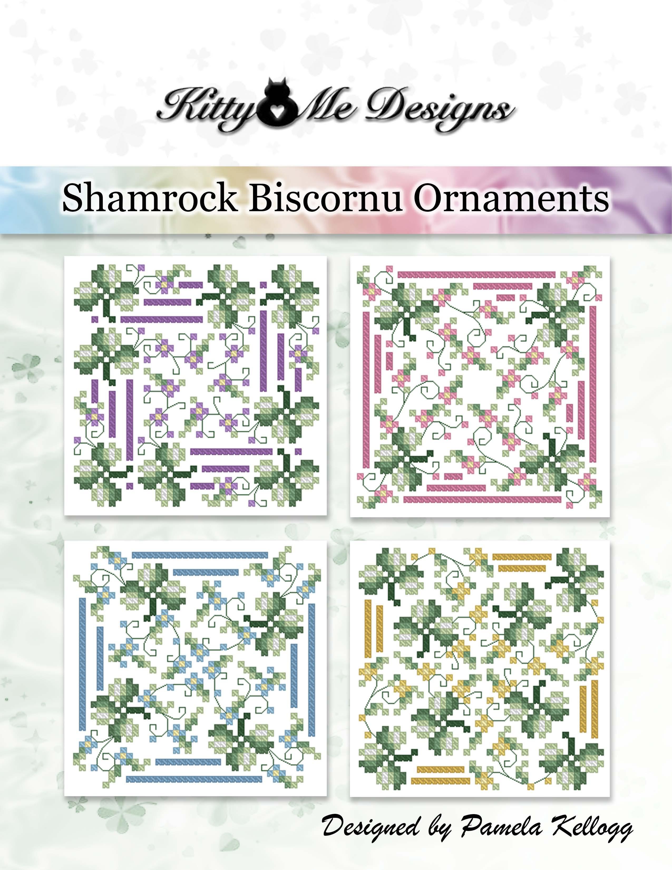 Shamrock Biscornu Ornaments - Cross Stitch Pattern