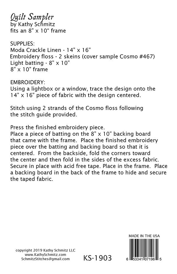 Quilt Sampler - Quilt Pattern