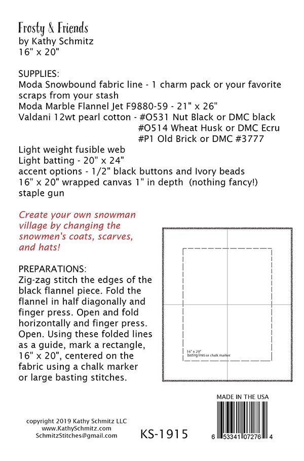 Frosty And Friends - Quilt Pattern
