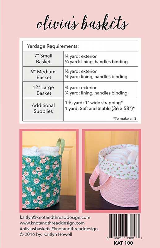 Olivia's Baskets - Quilt Pattern