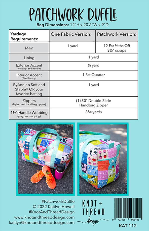 Patchwork Duffle - Quilt Pattern