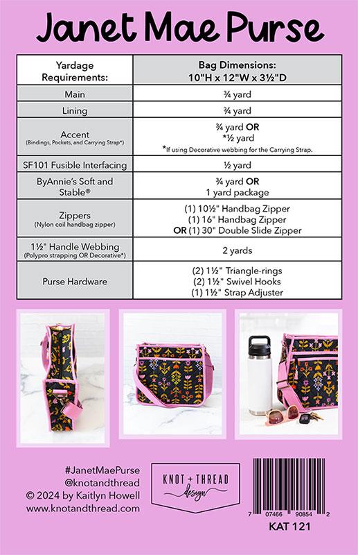 Janet Mae Purse - Sewing Pattern