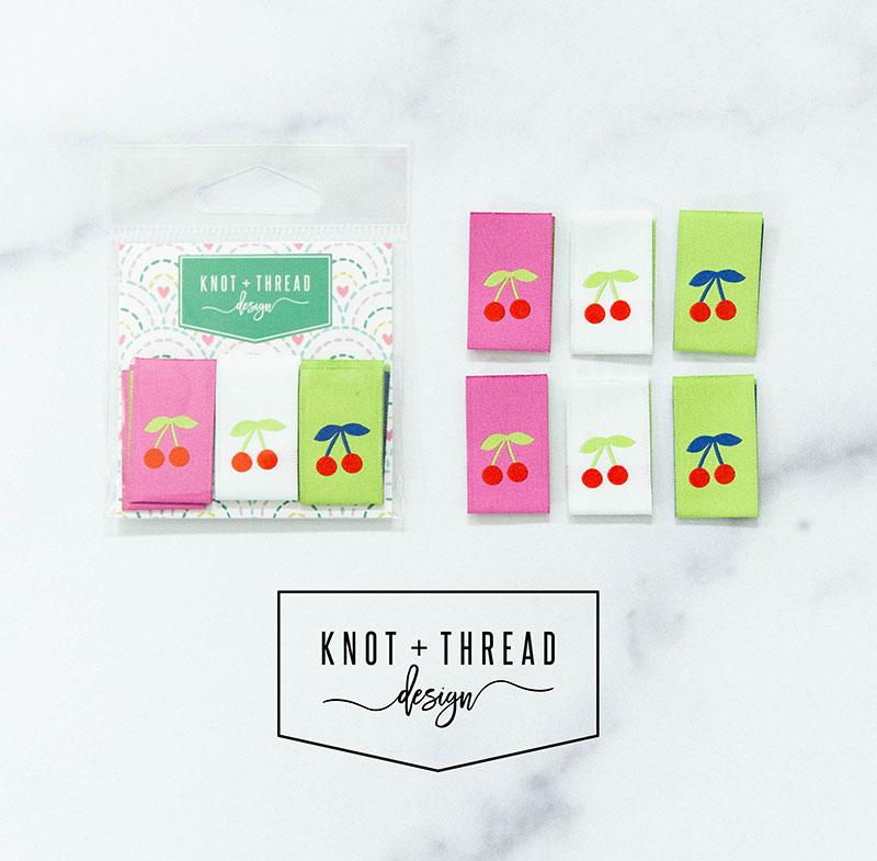 Sew in Labels - Cherries 6 ct. 