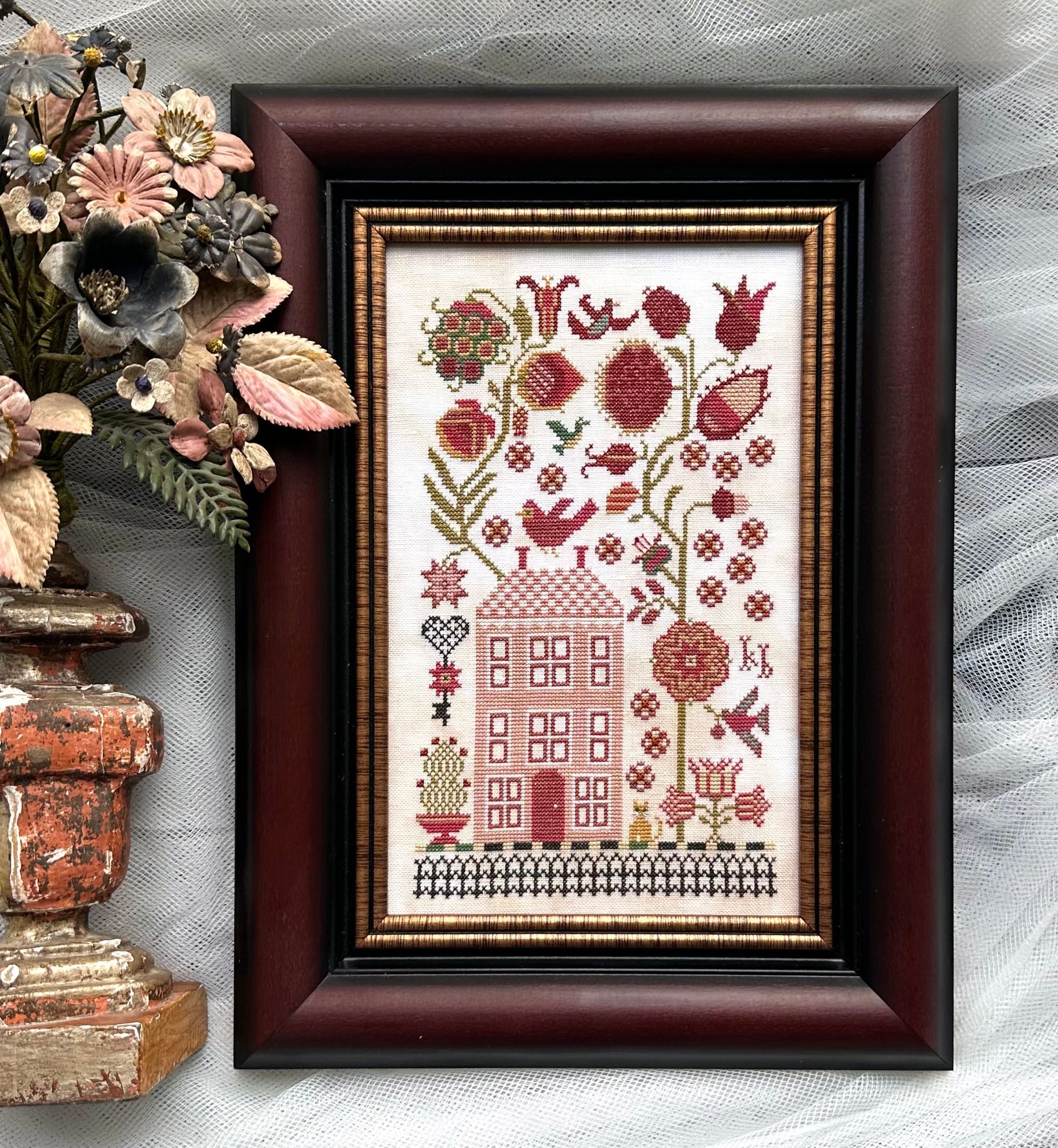 Vibrant Flowers - Cross Stitch Pattern