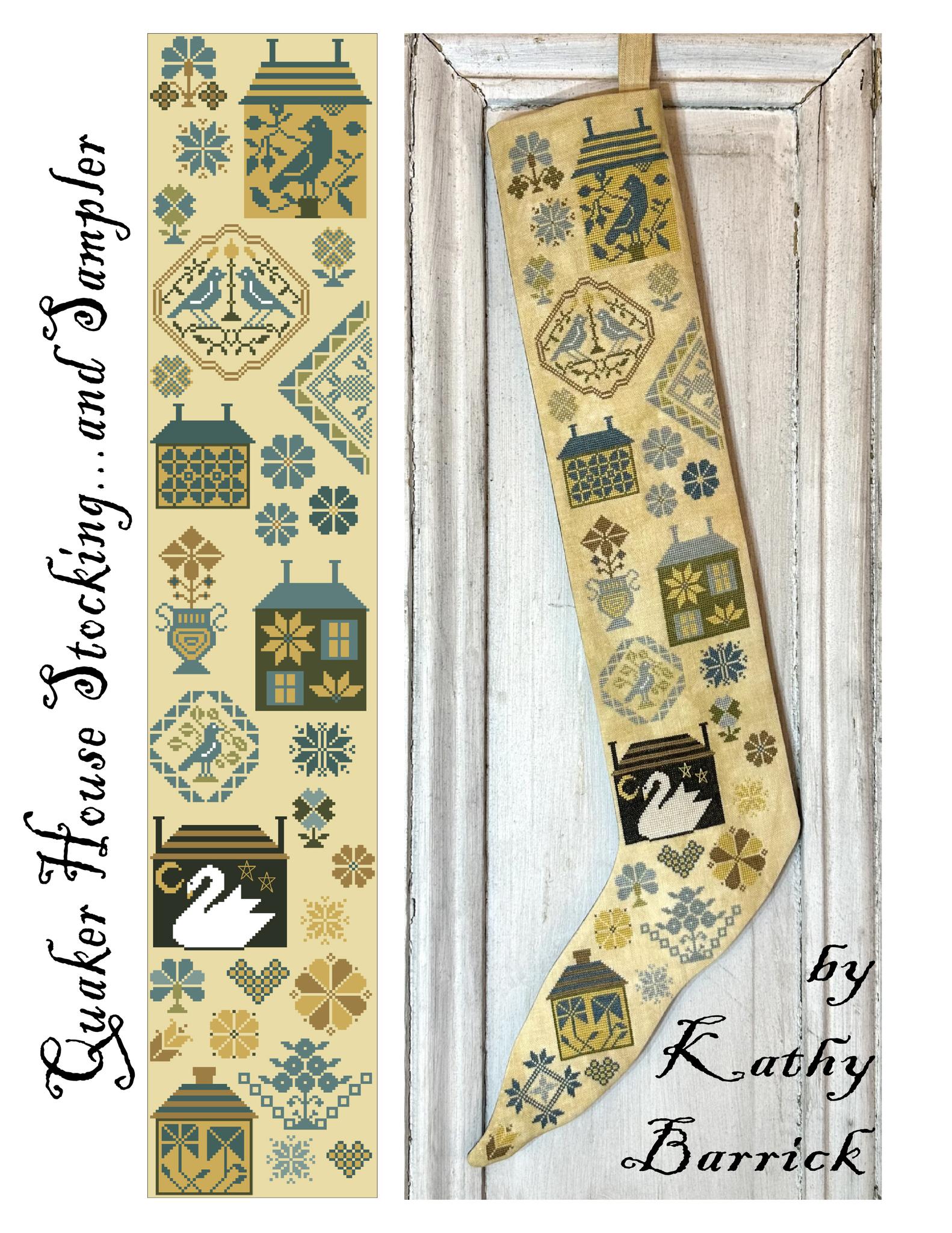Quaker House Stocking & Sampler - Cross Stitch Pattern