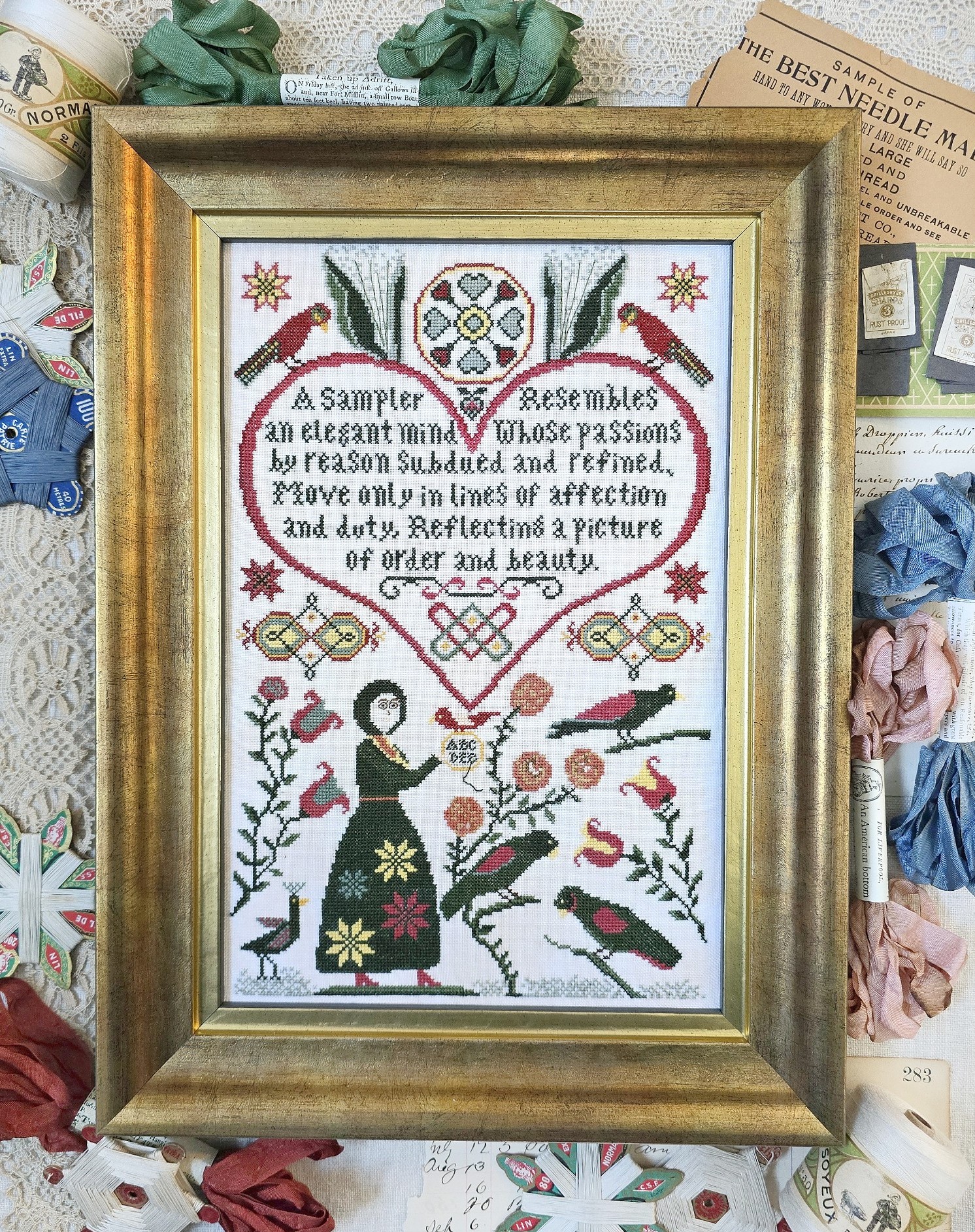 Affection & Duty Sampler - Cross Stitch Pattern