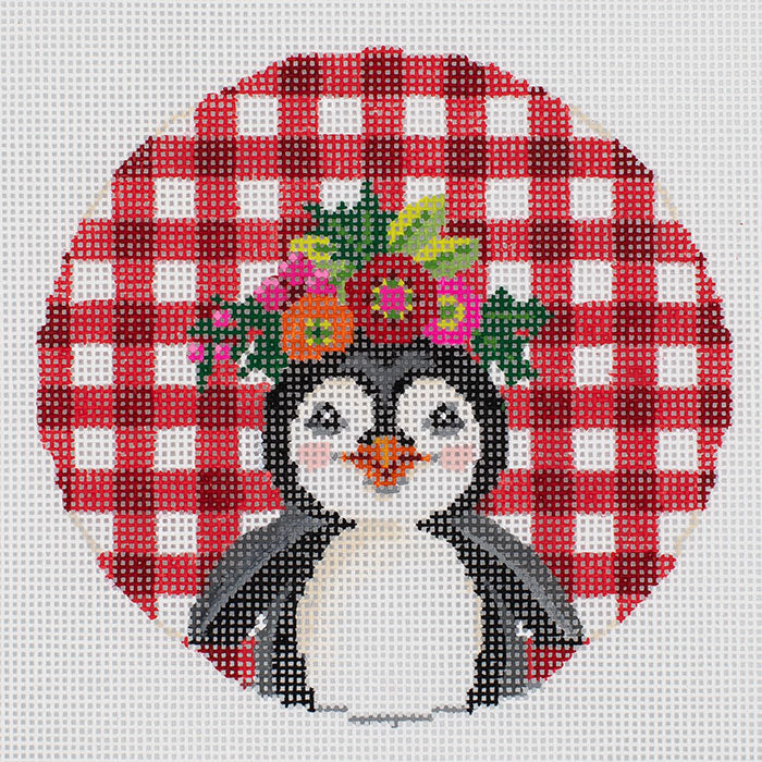 Patrick a Christmas Penguin - Needlepoint Canvas