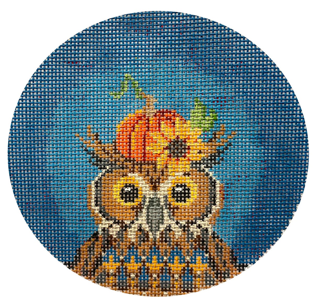 Oliver a Halloween Owl - Needlepoint Canvas