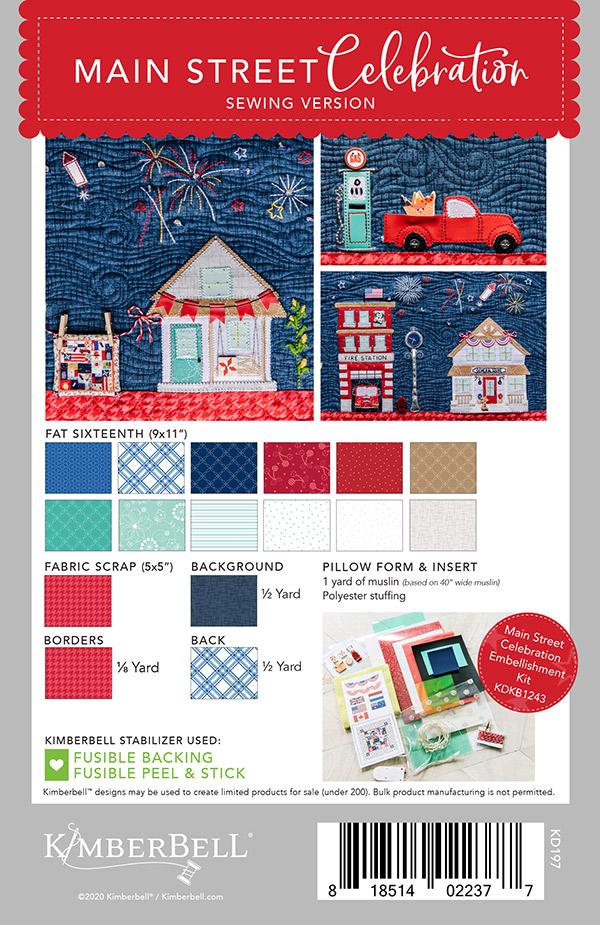 Main St. Celebration Pillow - Sewing Pattern