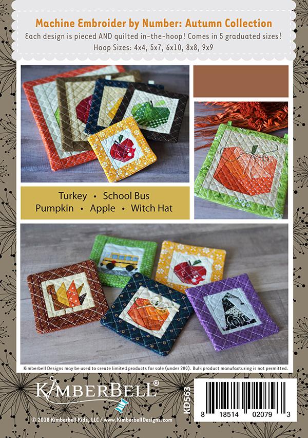 Machine Embroider By Number:Aut - Quilt Pattern, different perspective #1, zoomed in. Select this picture to zoom back out.