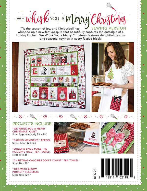 We Whisk You A Merry Christmas - Quilt Pattern, different perspective #1, zoomed in. Select this picture to zoom back out.