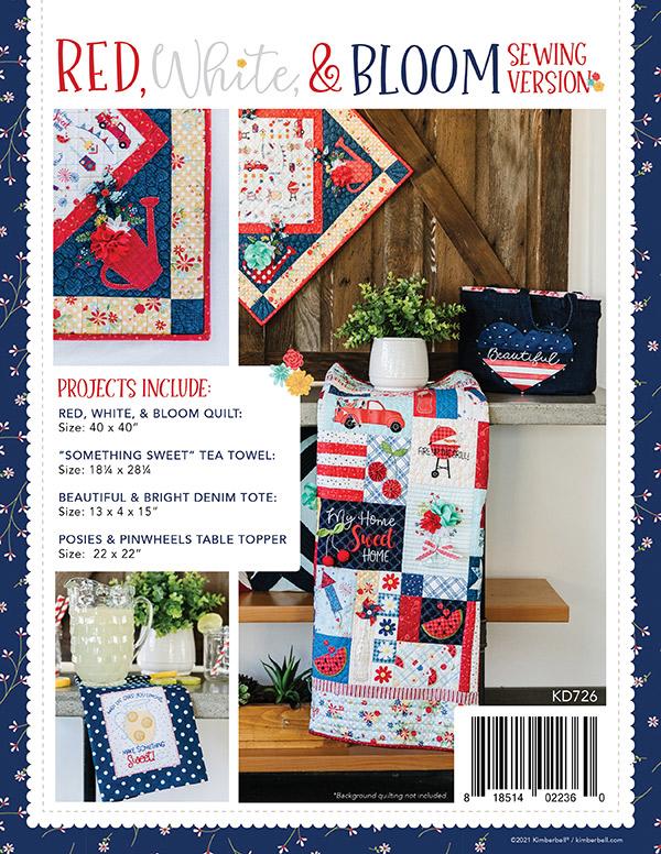 Red White and Bloom Sewing Edition - Quilt Pattern