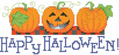 Halloween Pumpkins - Cross Stitch Pattern