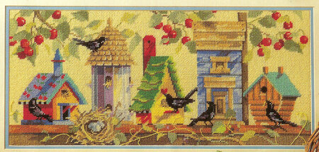 Birdhouses - Cross Stitch Pattern