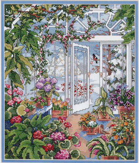 Winter Greenhouse - Cross Stitch Pattern