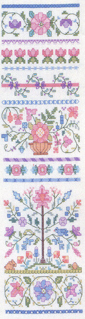 Floral Band Sampler - Cross Stitch Pattern