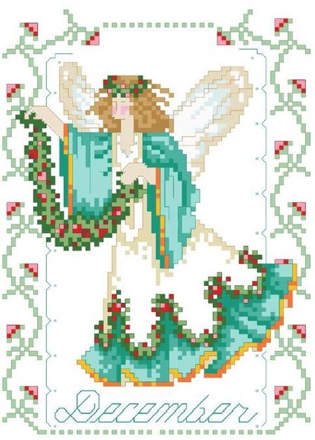 Birthday Faeries December - Cross Stitch Pattern