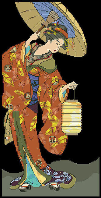 Asian Woman - Cross Stitch Pattern
