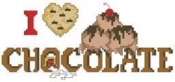 I Love Chocolate - Cross Stitch Pattern