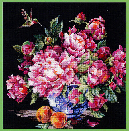 Peonies - Cross Stitch Pattern