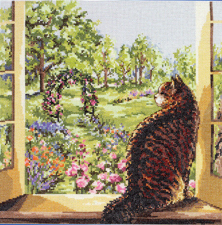 View of the Garden - Cross Stitch Pattern
