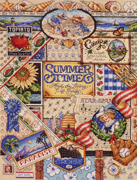 Summer Sampler - Cross Stitch Pattern
