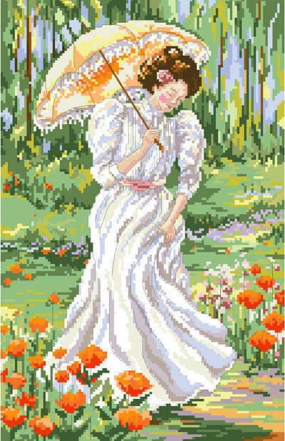Out for a Stroll - Cross Stitch Pattern