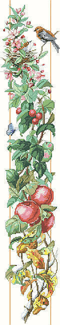 Four Seasons Bell Pull - Cross Stitch Pattern