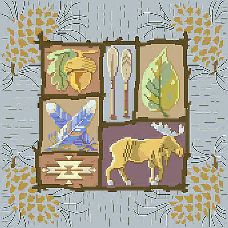 Pine Cones - Cross Stitch Pattern