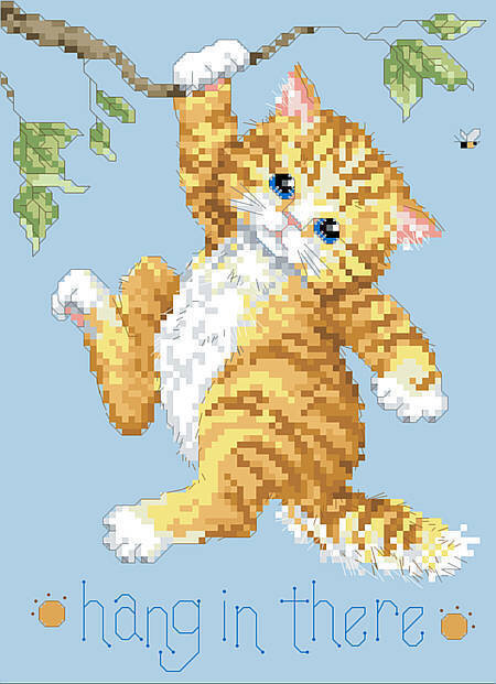 Hang in There - Cross Stitch Pattern