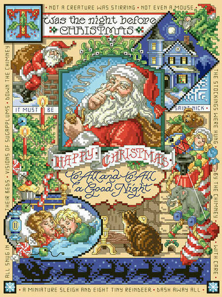 Night Before Christmas - Cross Stitch Pattern