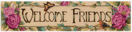 Welcome Friends - Cross Stitch Pattern