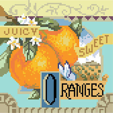 Sweet Oranges - Cross Stitch Pattern