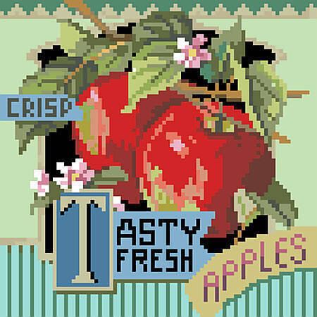 Tasty Fresh Apples - Cross Stitch Pattern