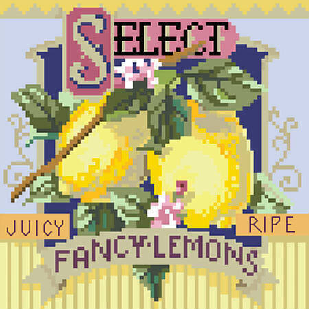 Fancy Lemons - Cross Stitch Pattern