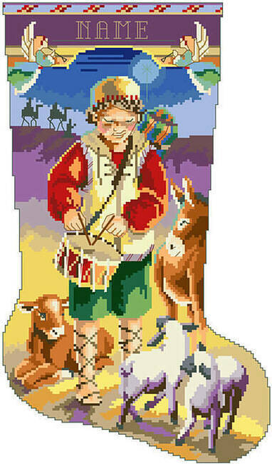 Little Drummer Boy Stocking - Cross Stitch Pattern