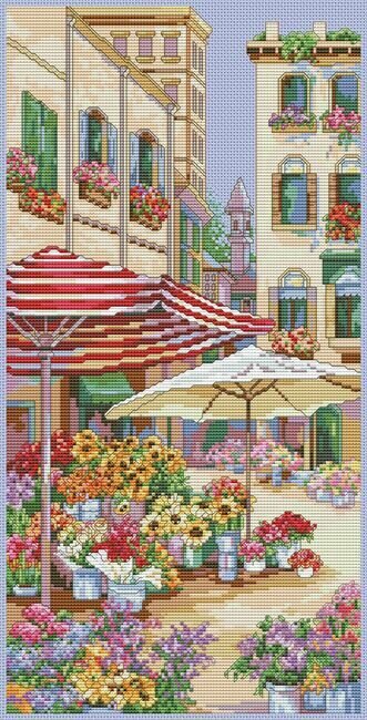 Flower Market - Cross Stitch Pattern