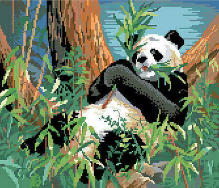 Panda - Cross Stitch Pattern