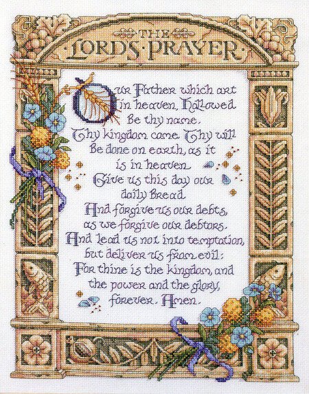 Kooler Design Studio The Lord s Prayer Cross Stitch Pattern 123Stitch