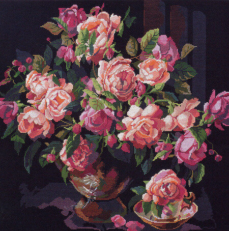 Classic Roses - Cross Stitch Pattern