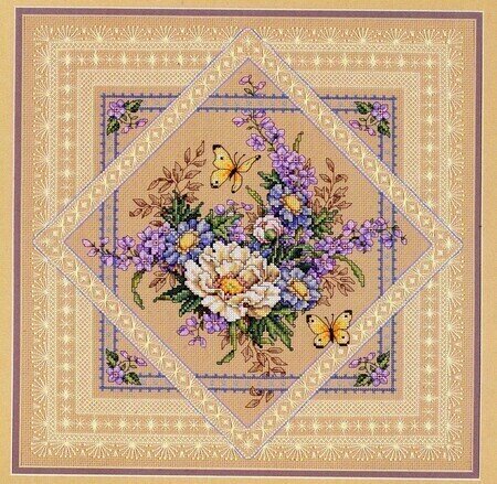 Flowers and Lace - Cross Stitch Pattern