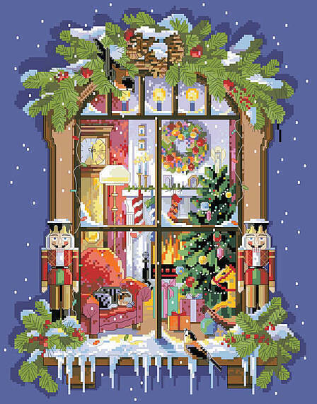 Christmas Window - Cross Stitch Pattern
