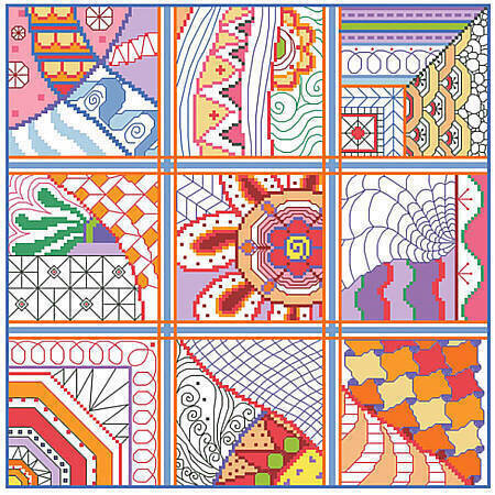 Dazzling Doodles Sampler - Cross Stitch Pattern