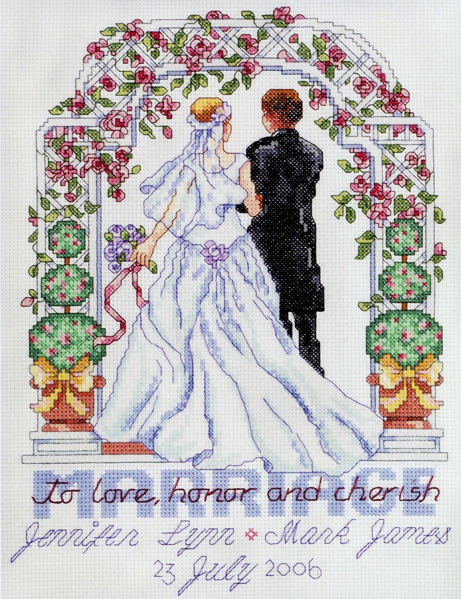 To Love, Honor, and Cherish - Cross Stitch Pattern
