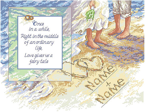 Beach Romance - Cross Stitch Pattern